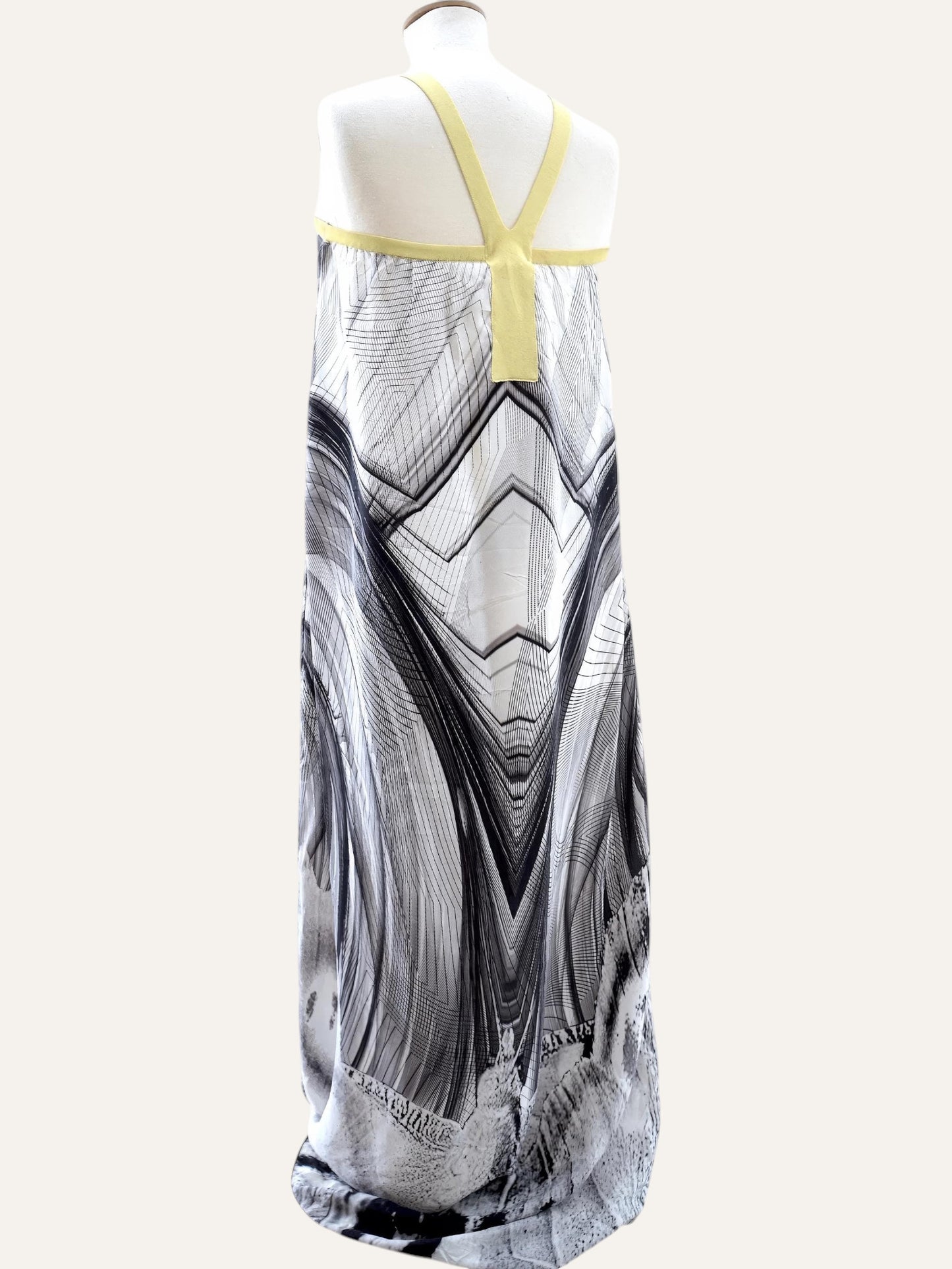 Portami Via Architectural Print Maxi Dress
