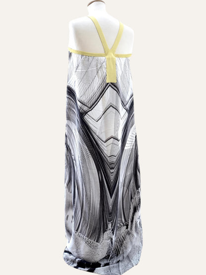 Portami Via Architectural Print Maxi Dress