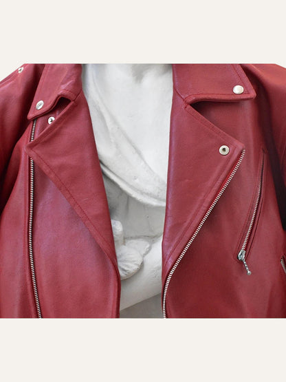 Genuine Leather Moto Jacket