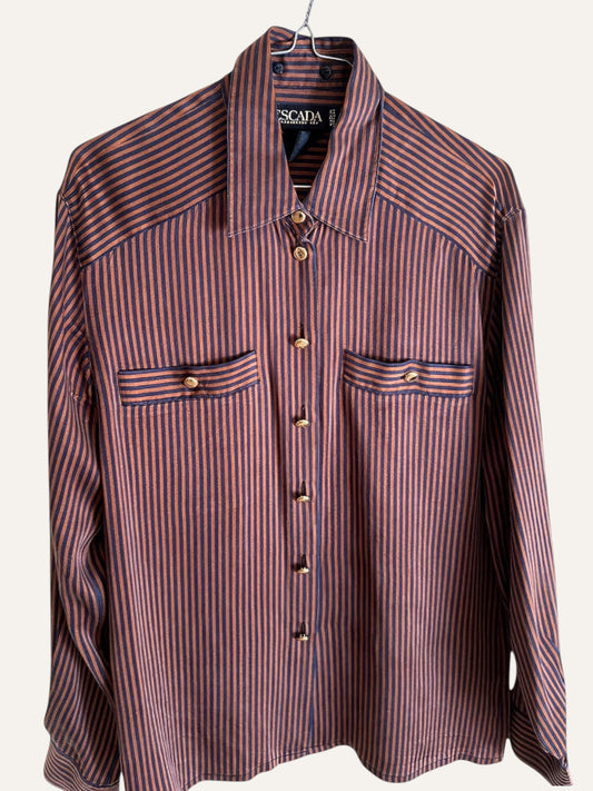 Escada Margaretha Ley Silk Stripe Shirt