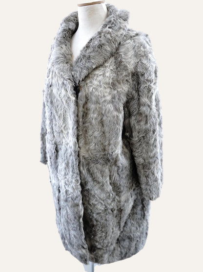Artisan Textured Fur Swing Coat