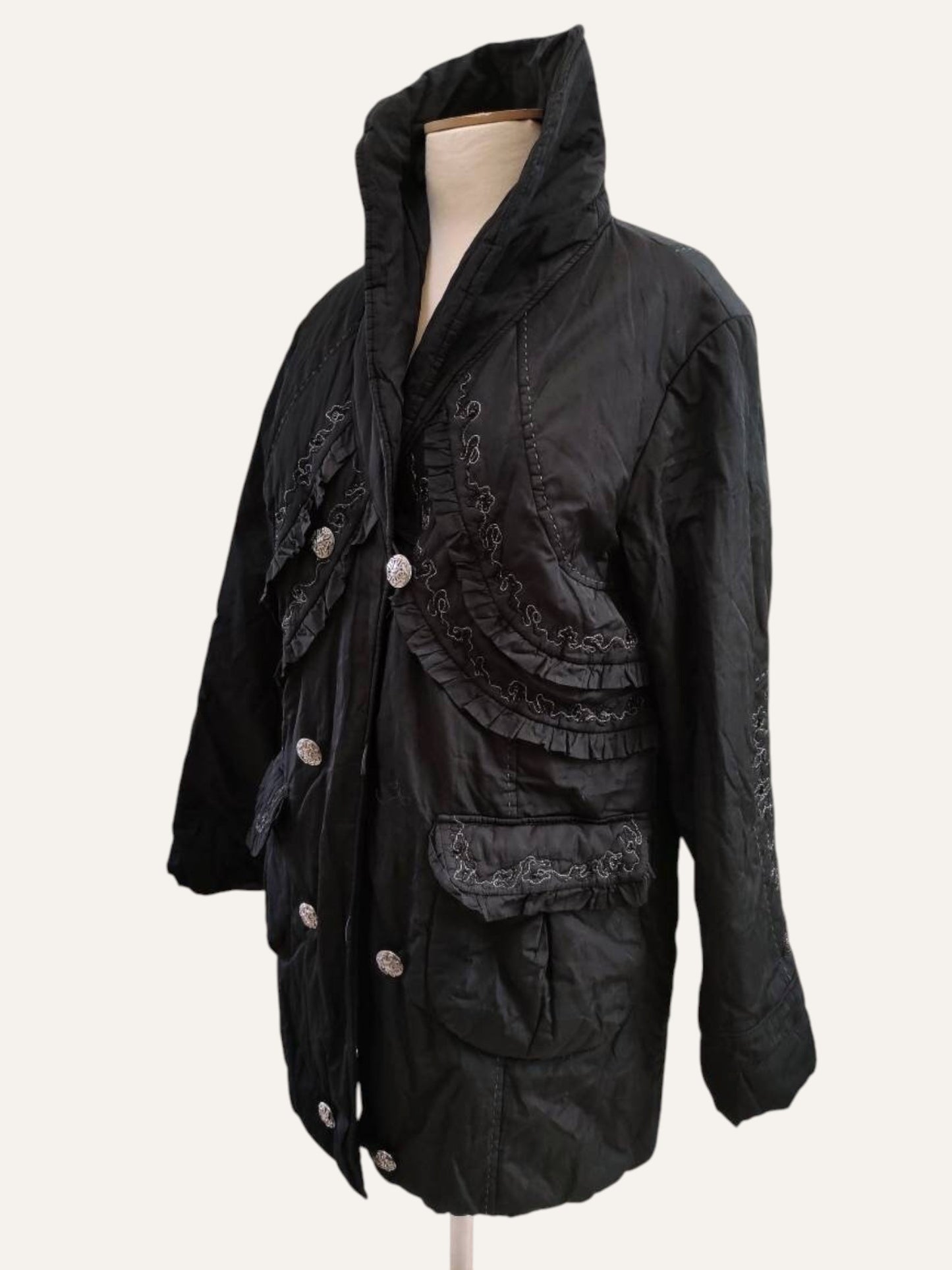 Embroidered Trench Jacket