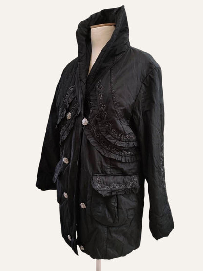 Embroidered Trench Jacket
