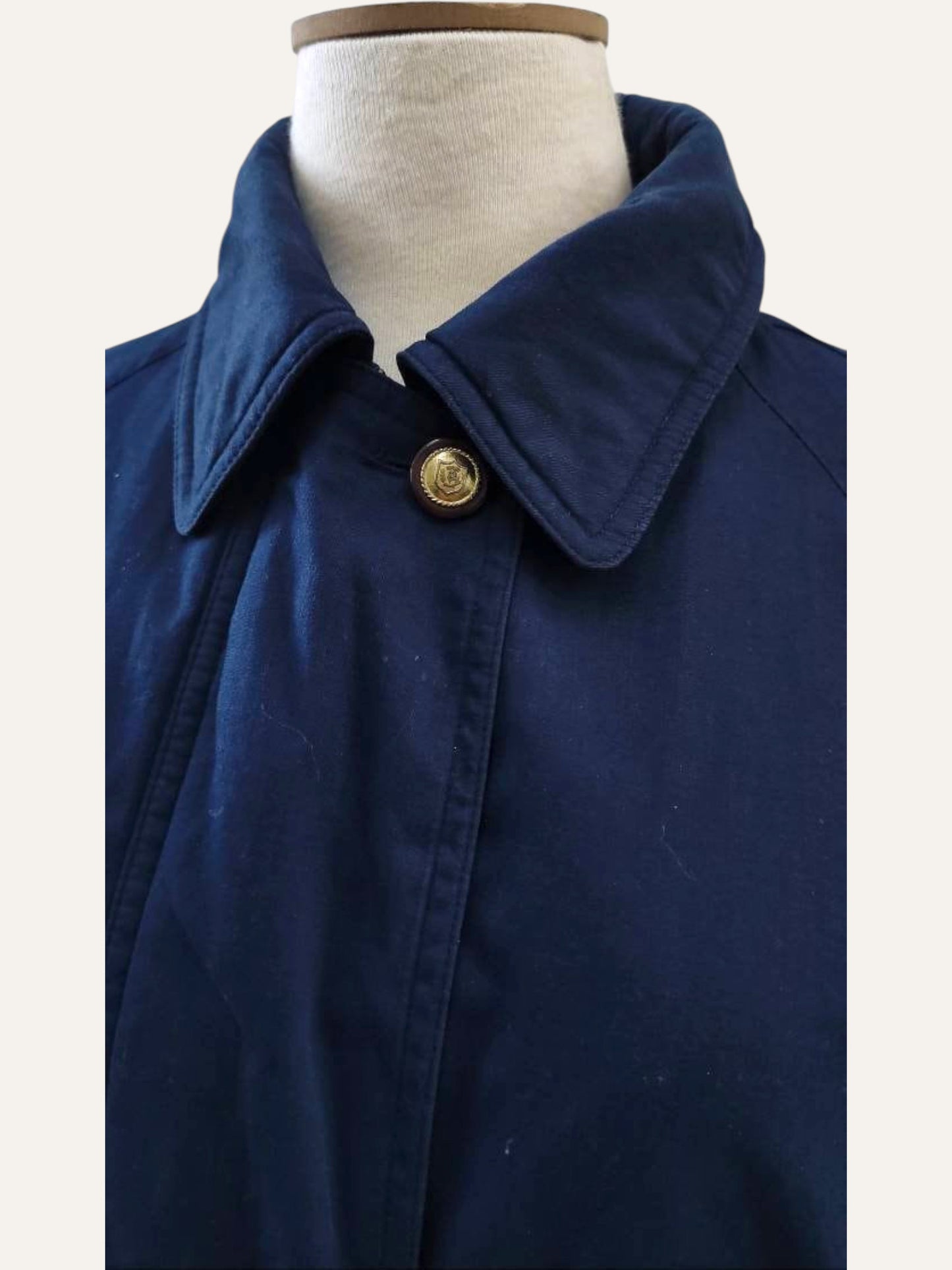 Padded Parka with Gold Buttons