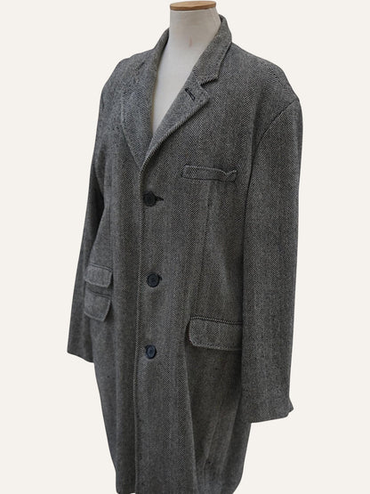 Vintage Wool Herringbone Coat