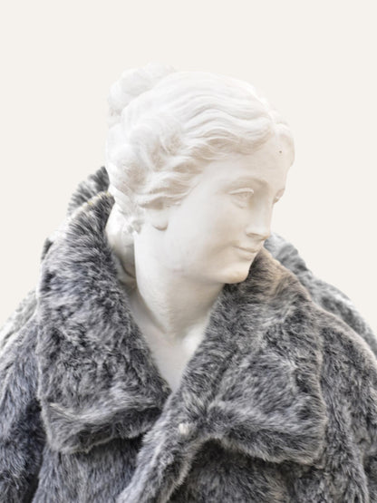 Artisan Long Hair Fur Oversized Coat