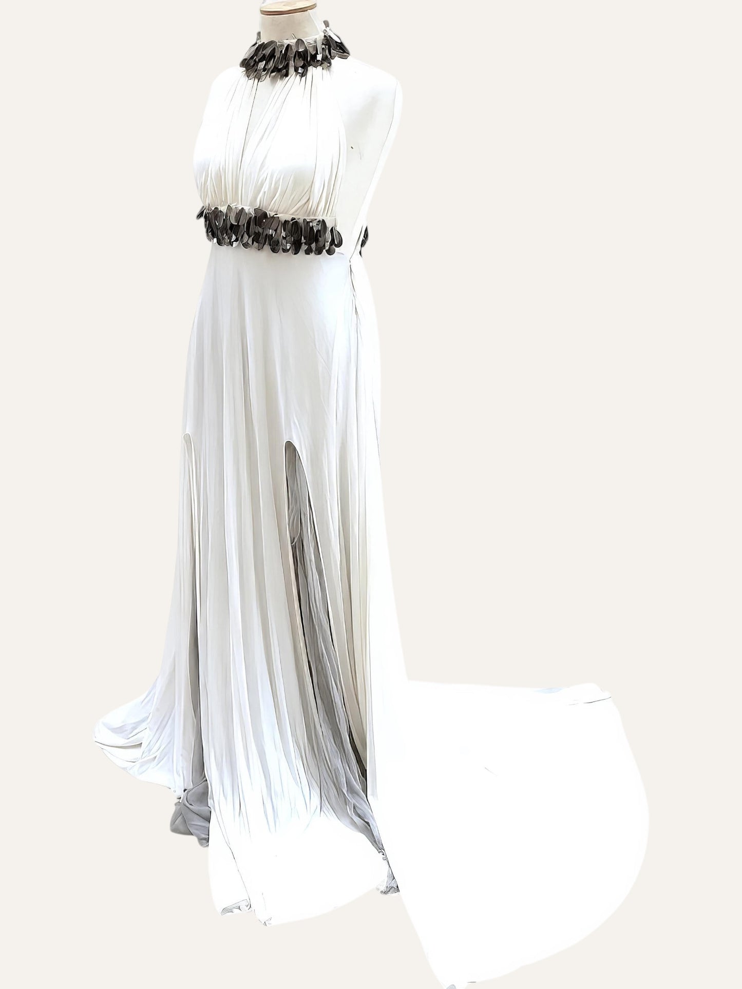 Grecian Draped Maxi Dress