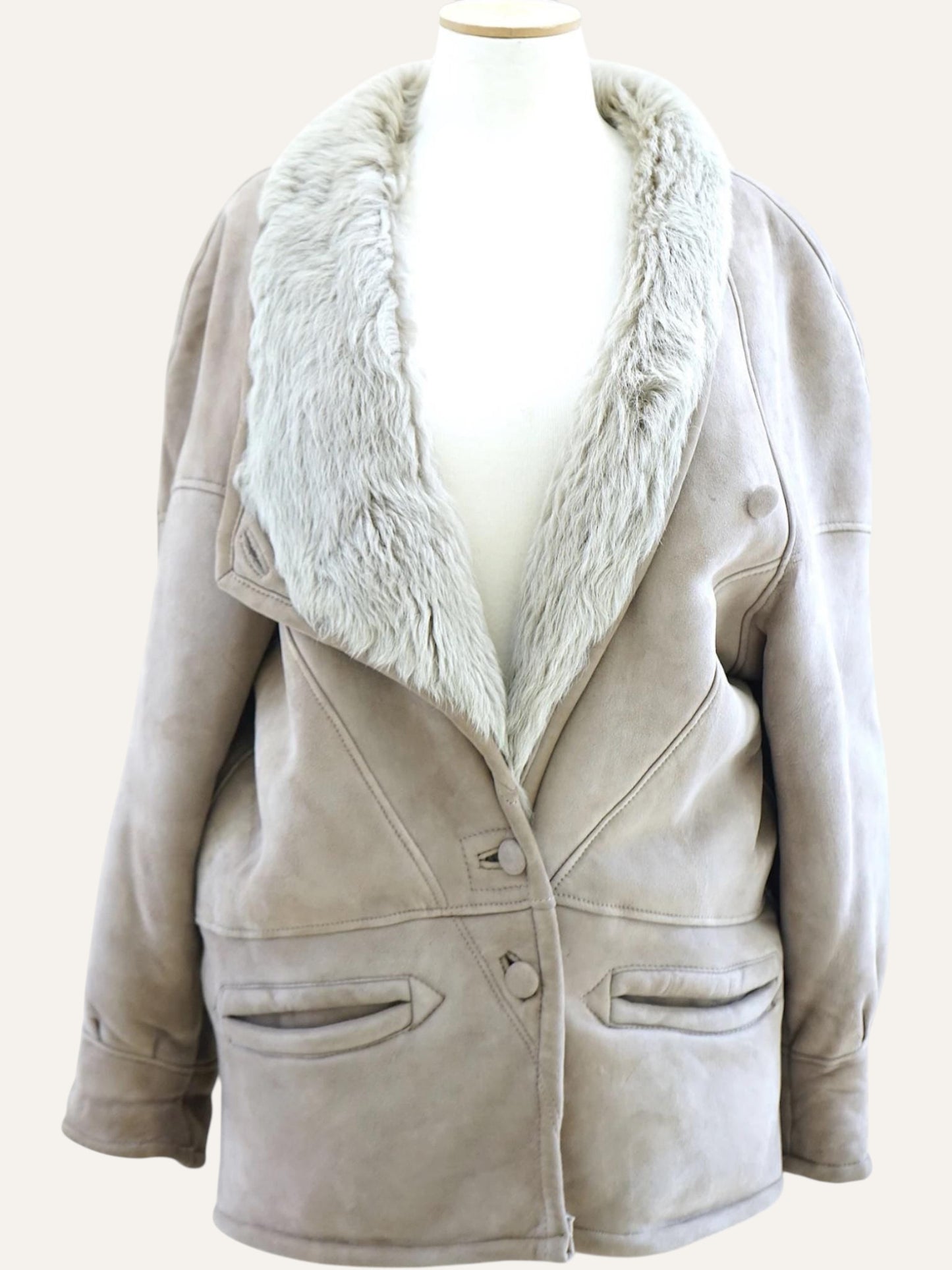Shearling Jacket with Asymmetric Closure