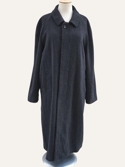 Charcoal Raglan Wool Coat