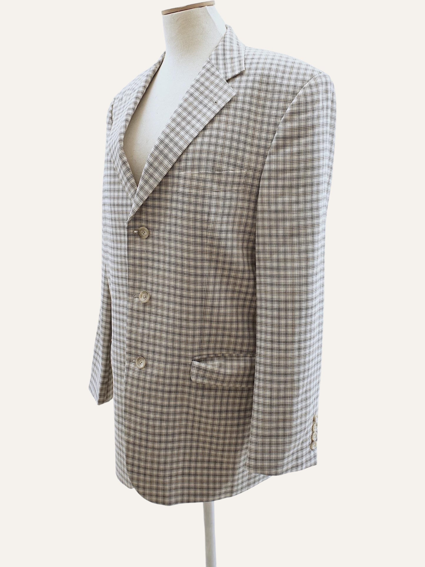 Yves Saint Laurent Checked Blazer