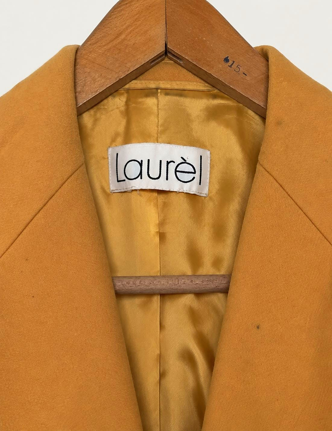 Laurèl interior label and golden satin lining