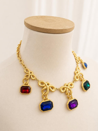 Vanity of New York Jewelled Drop Collar Necklace — image 2 of 3