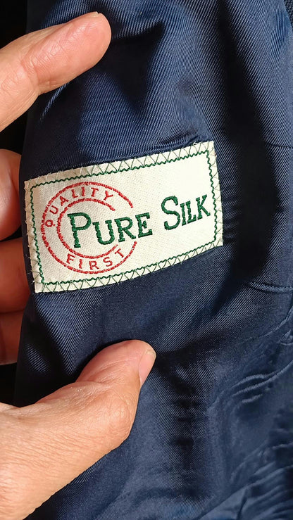 Interior label reading Pure Silk, Quality First